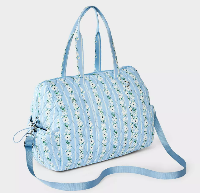 Bolsa Floral Azul | Maleta 🦋