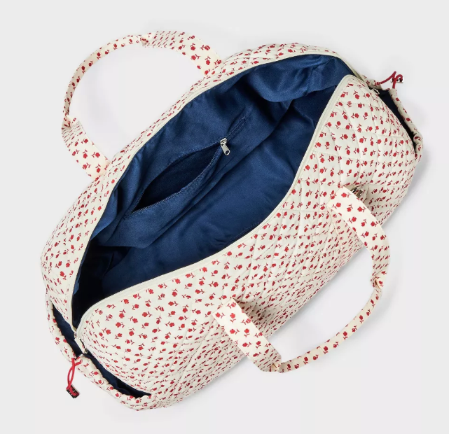 Bolsa Floral Roja | Maleta 🍒