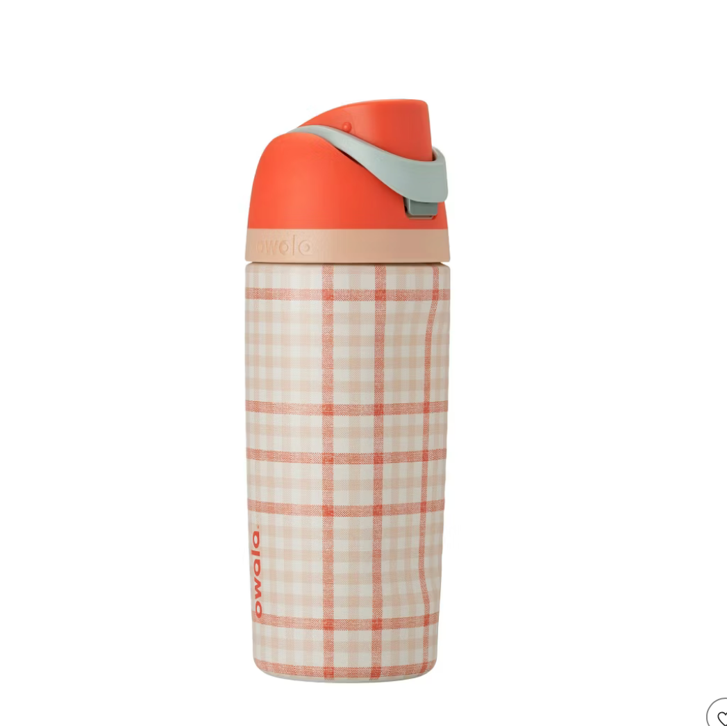 Gingham Gateway 🧡| Owala Kids' FreeSip 473 ml | 16 oz