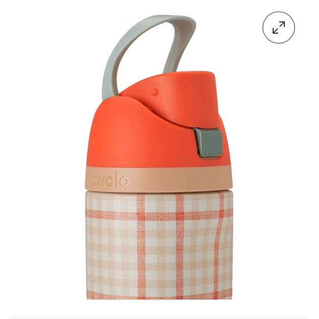 Gingham Gateway 🧡| Owala Kids' FreeSip 473 ml | 16 oz