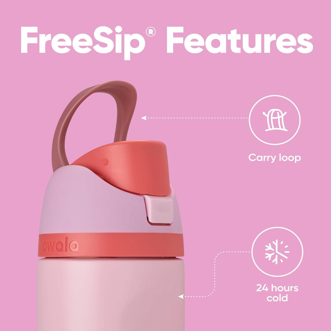 Pink Angel food cake 🍰 | Owala FreeSip 710 ml | 24 oz