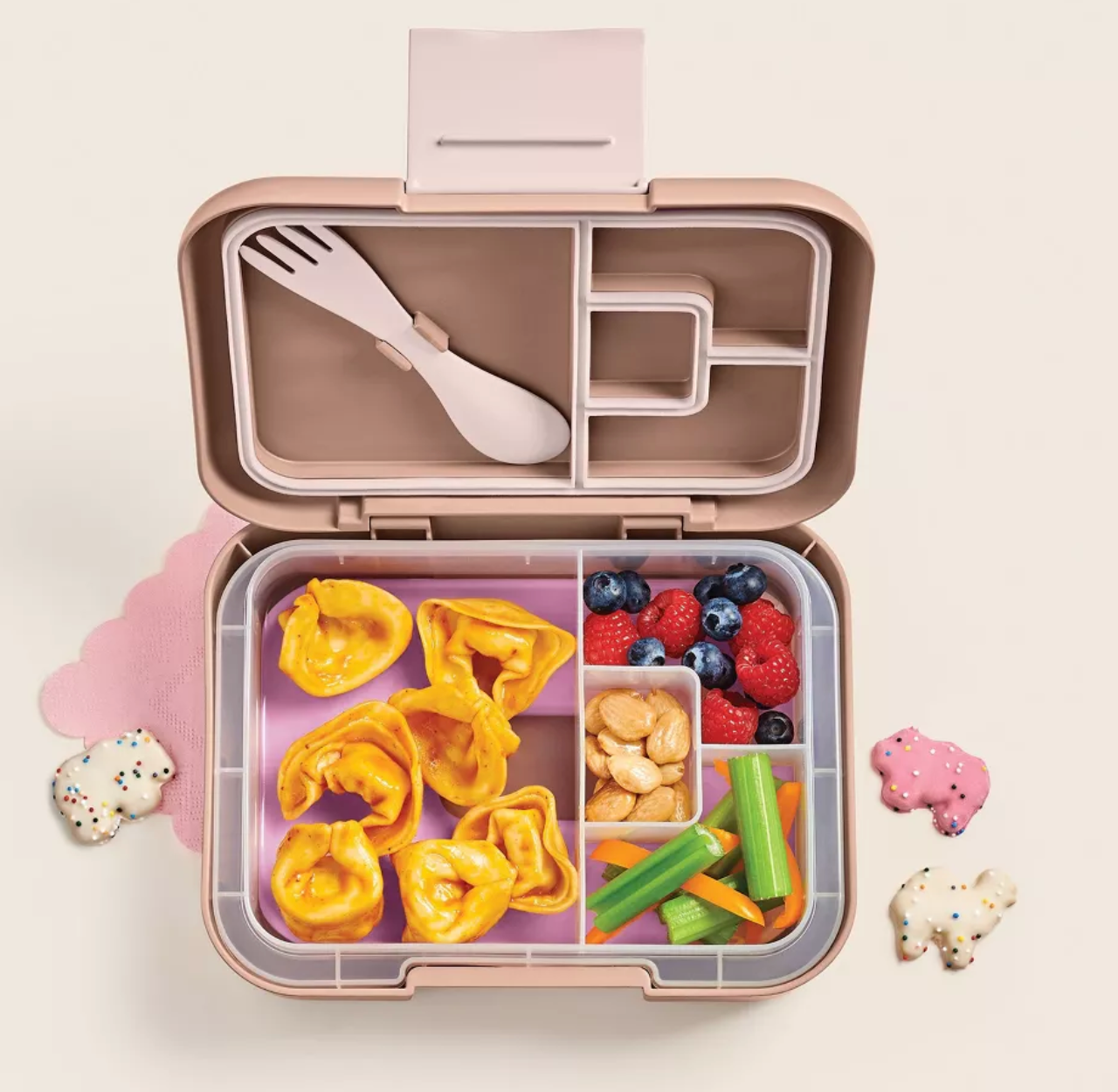 Deluxe Bento Box 4pc - Cat & Jack | Brown🐆