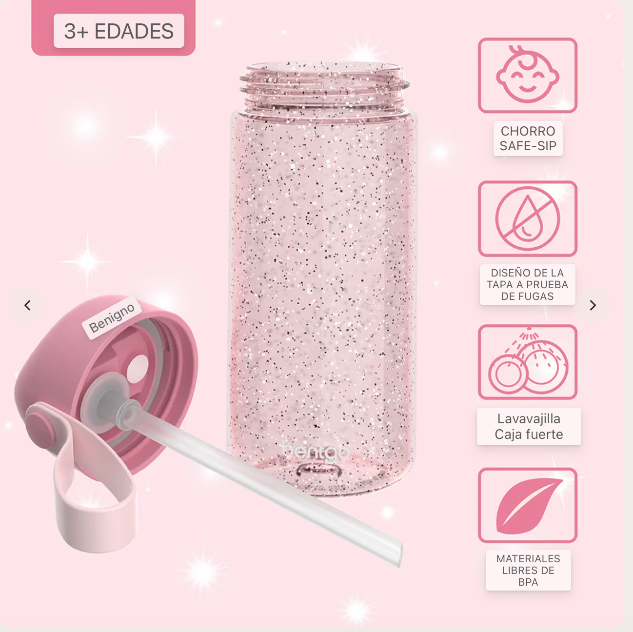 Bentgo kids | Botella de agua 💓 15 oz