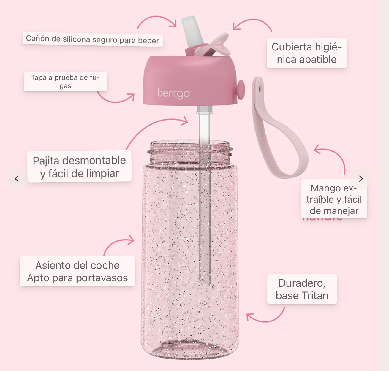 Bentgo kids | Botella de agua 💓 15 oz