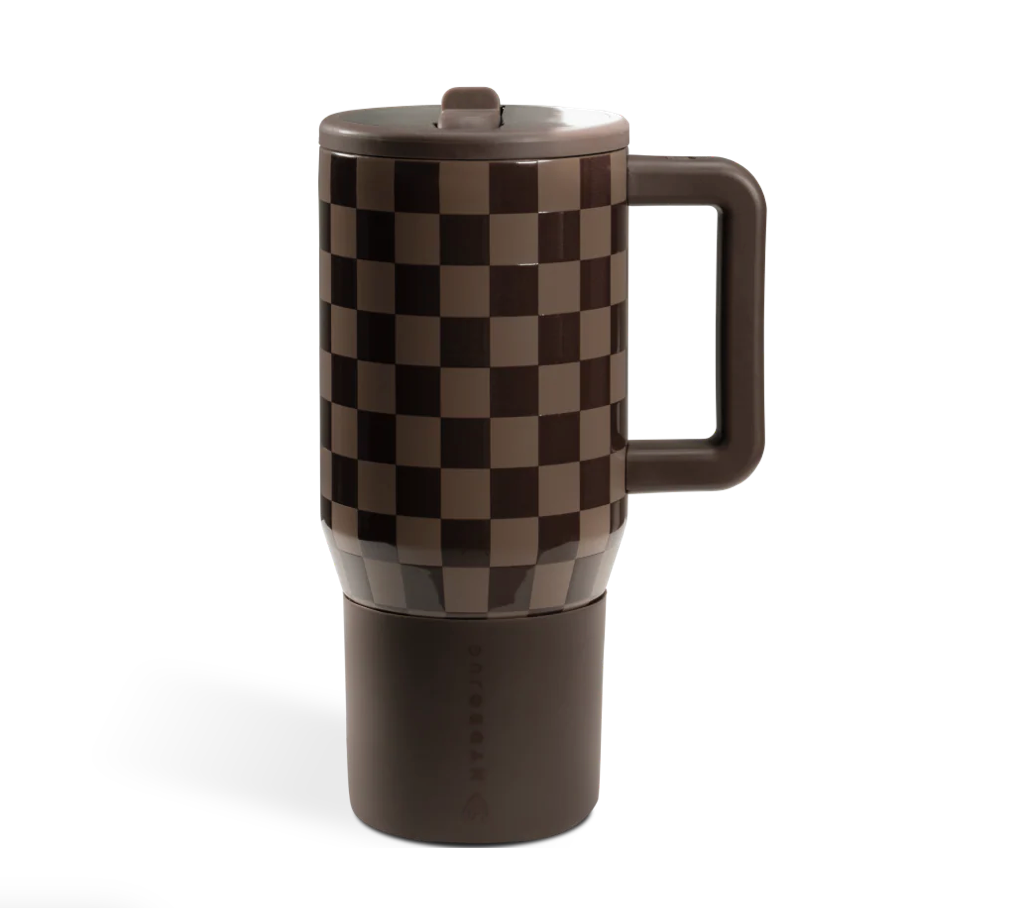 Autumn Checkers 🤍🤎 | Hydrojug Traveler 591 ml | 20 oz