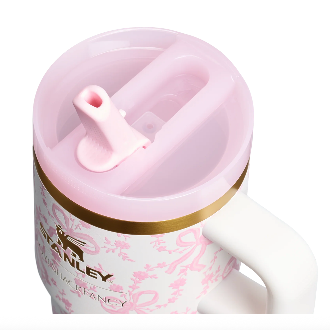 Coquette Bow Chantilly 🌸 | Stanley 1913 x LoveShackFancy Holiday Quencher ProTour Flip Straw Tumbler | 20 oz | 591 ml