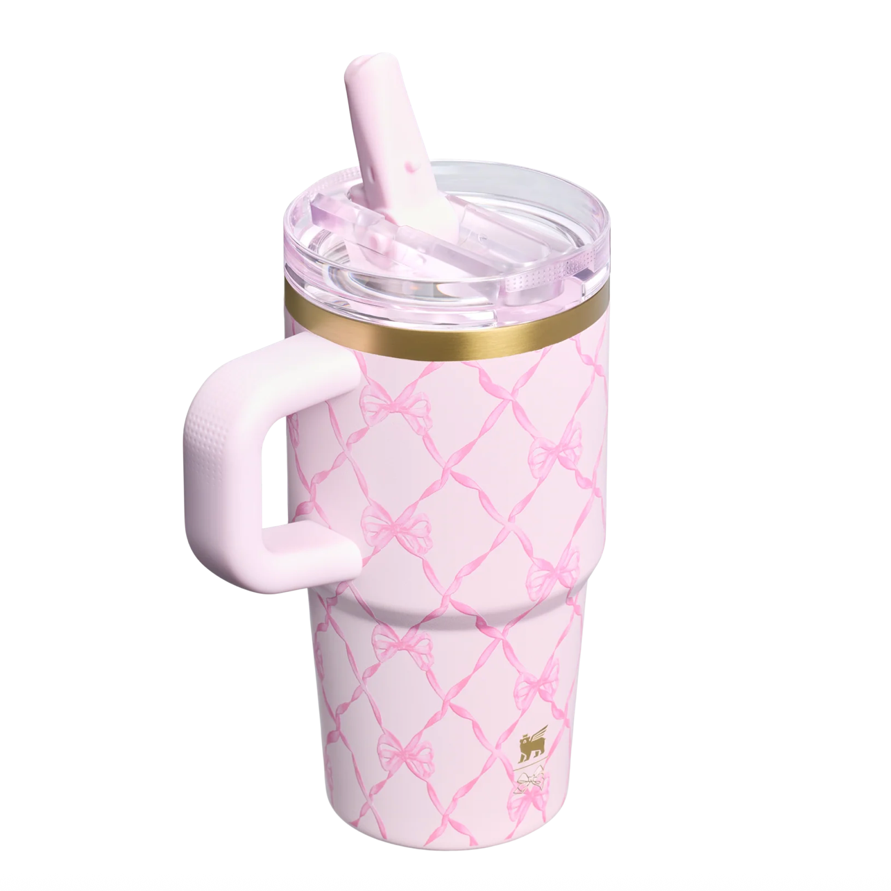 Baby Bow Pink Peppermint 🎀 | Stanley 1913 x LoveShackFancy Holiday Quencher ProTour Flip Straw Tumbler | 20 oz | 591 ml