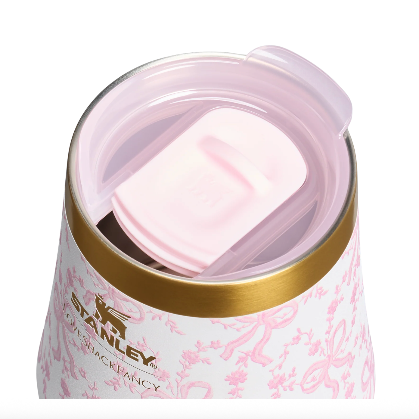 Coquette Bow Chantilly 🎀 | Stanley 1913 x LoveShackFancy Holiday The Reserve Wine Tumbler 11 oz