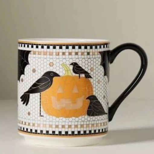 Taza Anthropologie | Jack-O-Lantern 🎃