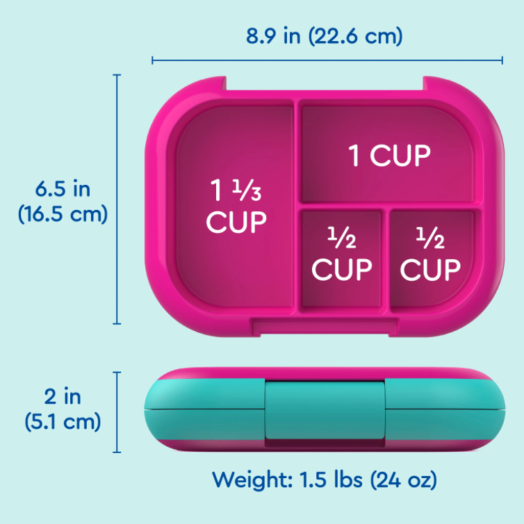 Fuchsia/Teal 💜| Bentgo Chill Kids Lunch Box