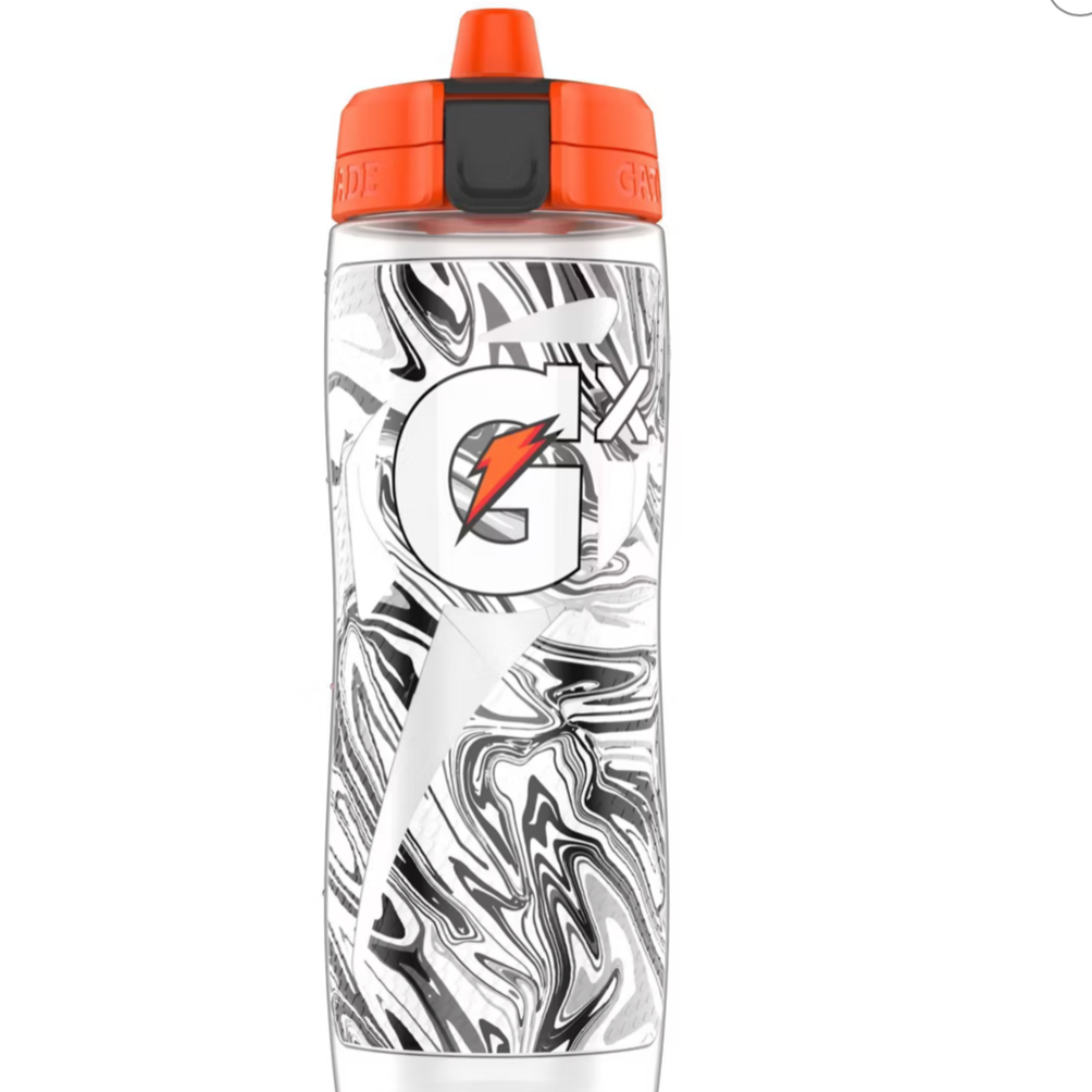 Marble Black 🐼| Gatorade GX Botella de Plástico 887 ml |30oz