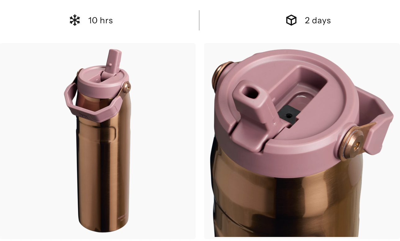 The ICEFLOW™ Bottle with Flip Straw 710ml | 24 OZ