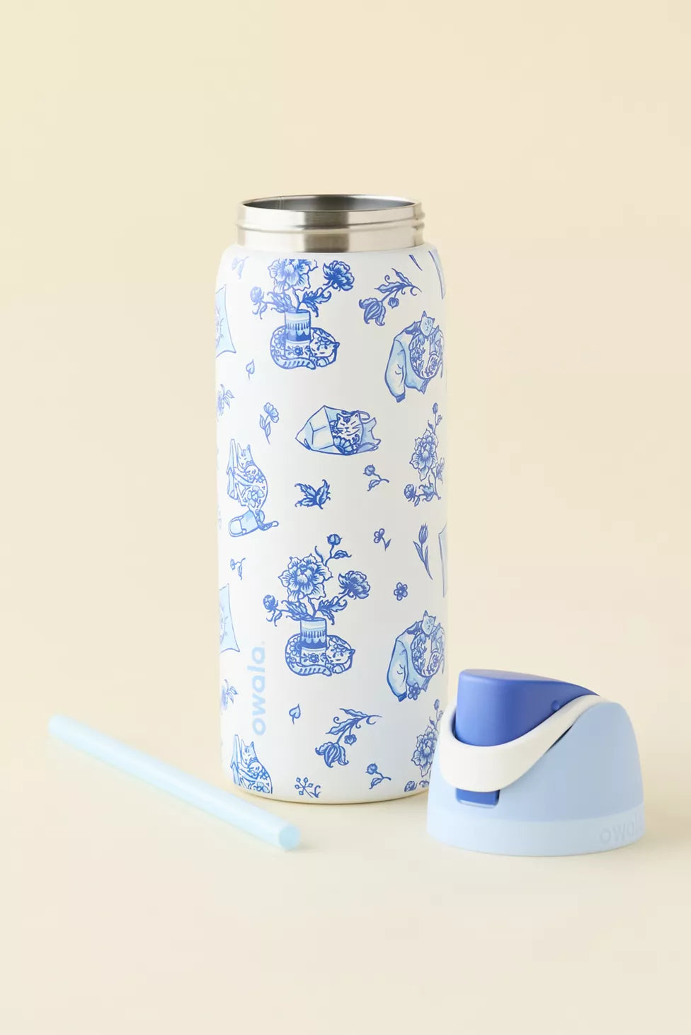 Delft Cat 💙🐈 | Owala UO Exclusive FreeSip 946 ml | 32 oz