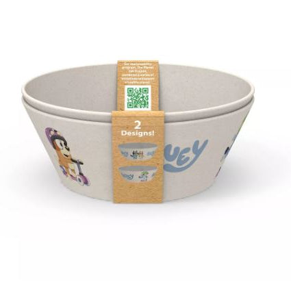 Set de 2 platos bowl Melamina de Bamboo - Bluey
