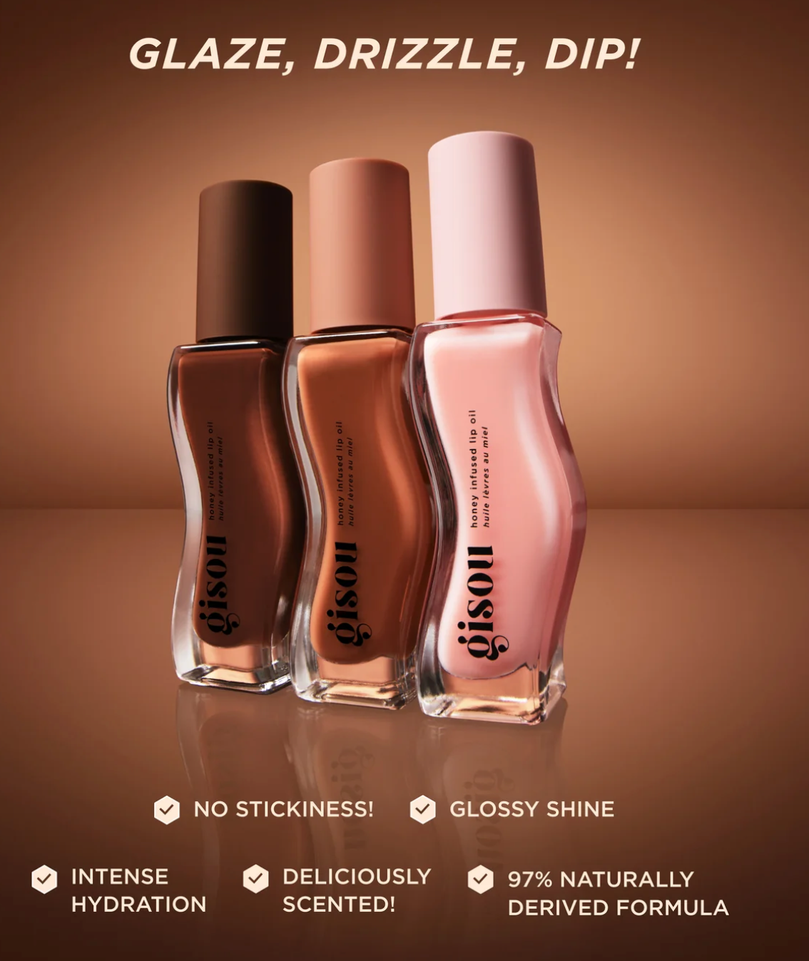 HONEY INFUSED LIP OIL TRIO