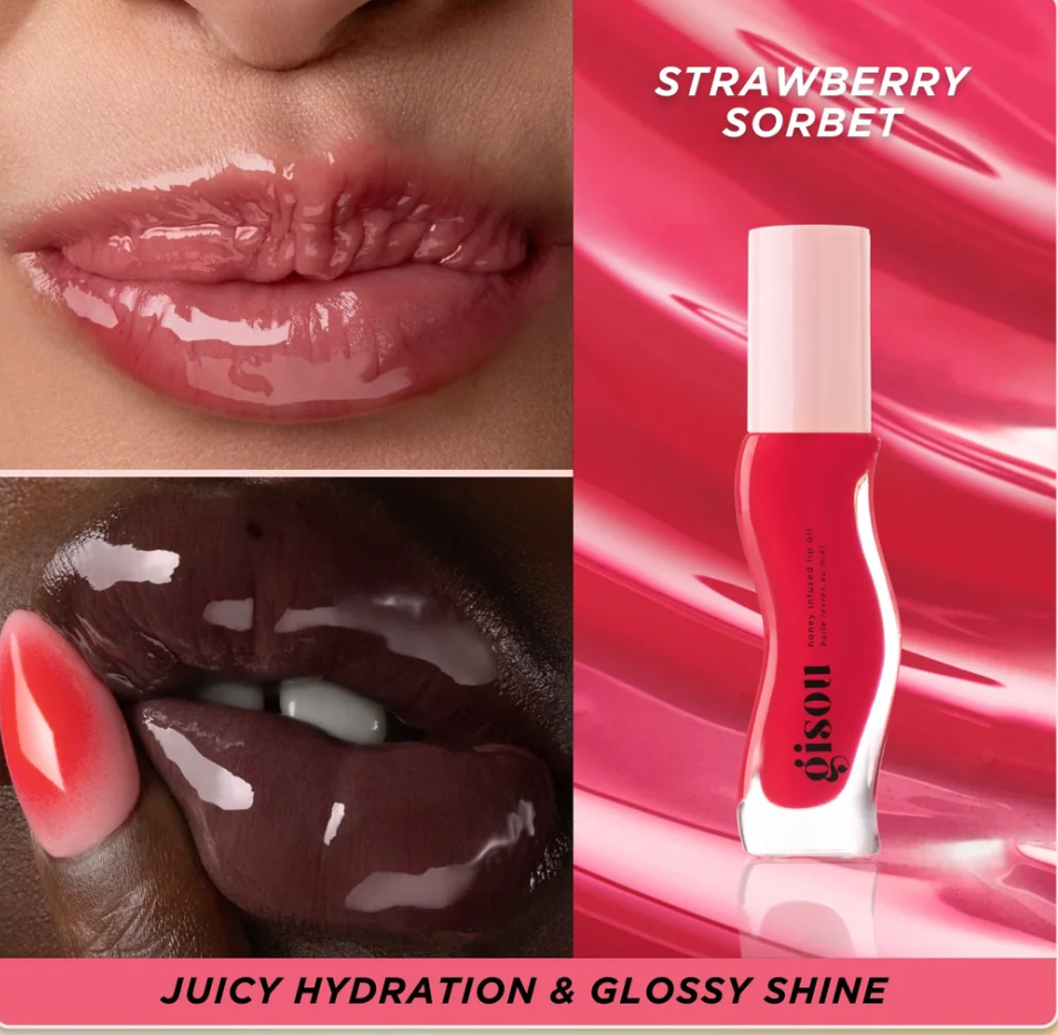 HONEY INFUSED LIP OIL - Strawberry Sorbet 🍧