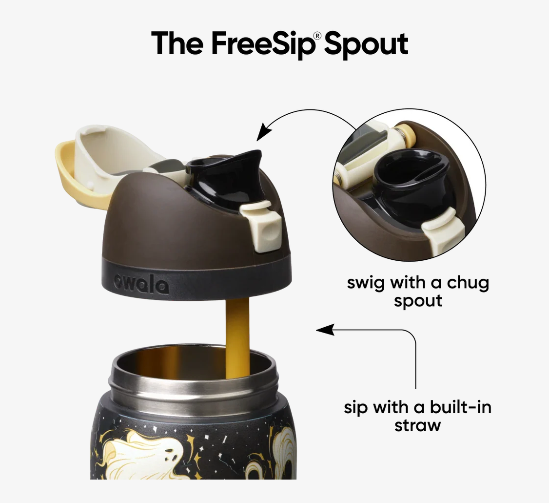 Round we Ghost 👻 | Owala FreeSip 946 ml | 32 oz  *edición especial*