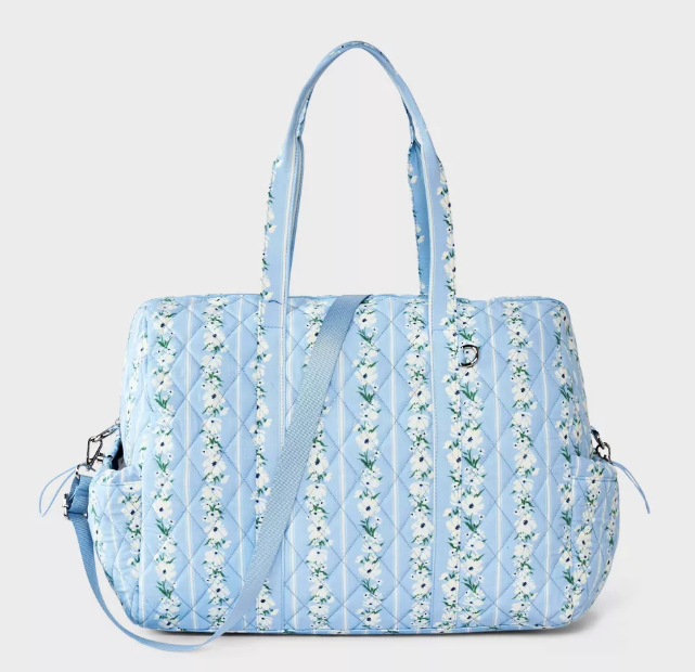 Bolsa Floral Azul  |  Maleta 🦋