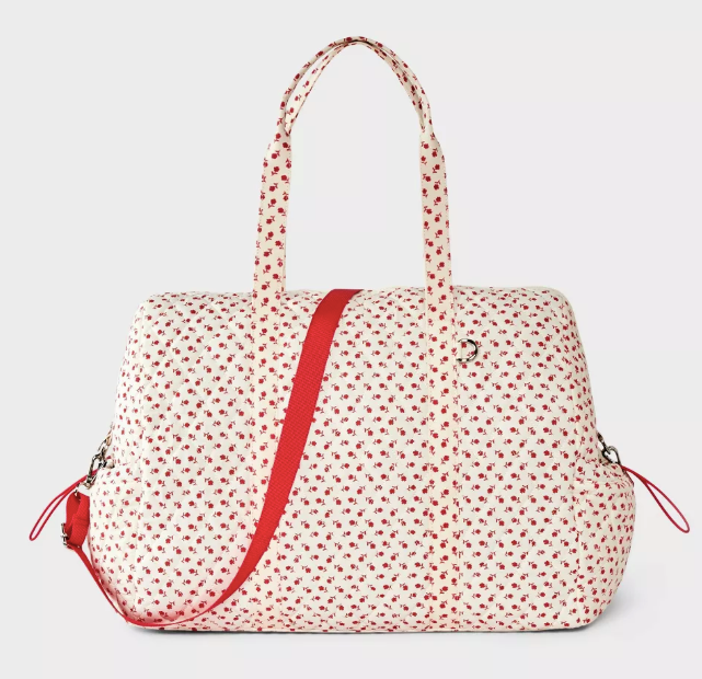 Bolsa Floral Roja  |  Maleta 🍒