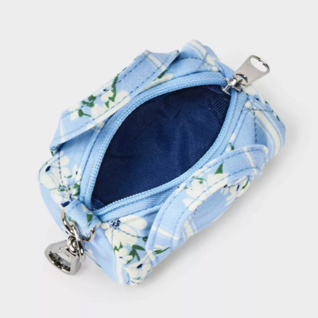 Bag Charm Floral  Azul🫐