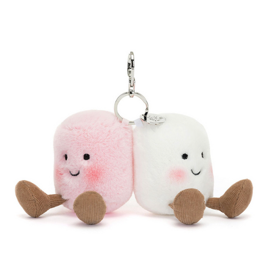 Jelly Cat | Llaverito para bolsa | Par de malvaviscos 💗🤍