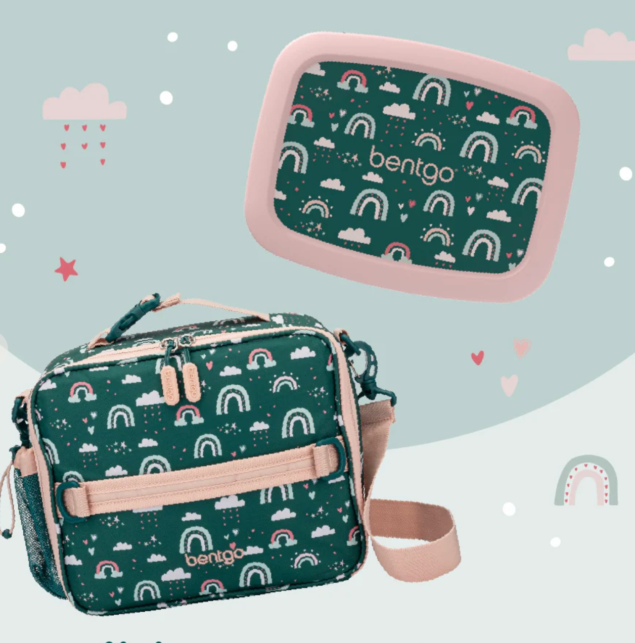 Green Rainbow 🌈 | Bentgo Kids Prints Lunch Bag