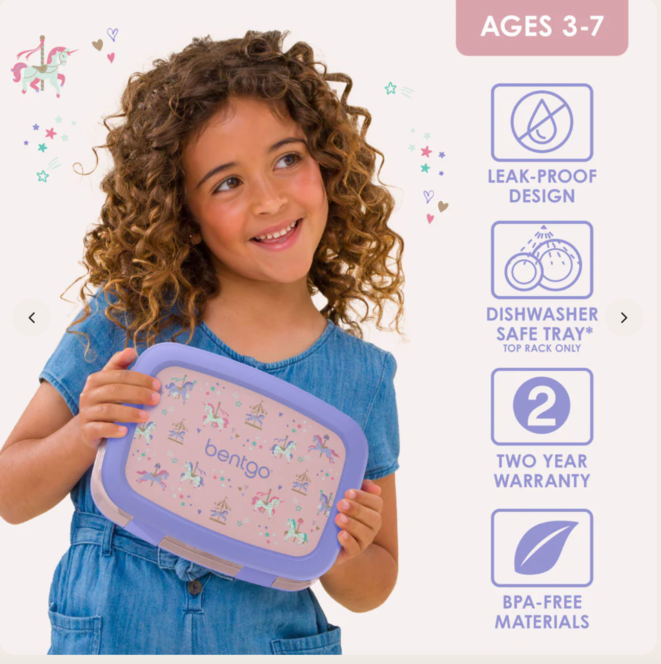 Carousel Unicorns 🎠 | Bentgo Kids Lunch Box