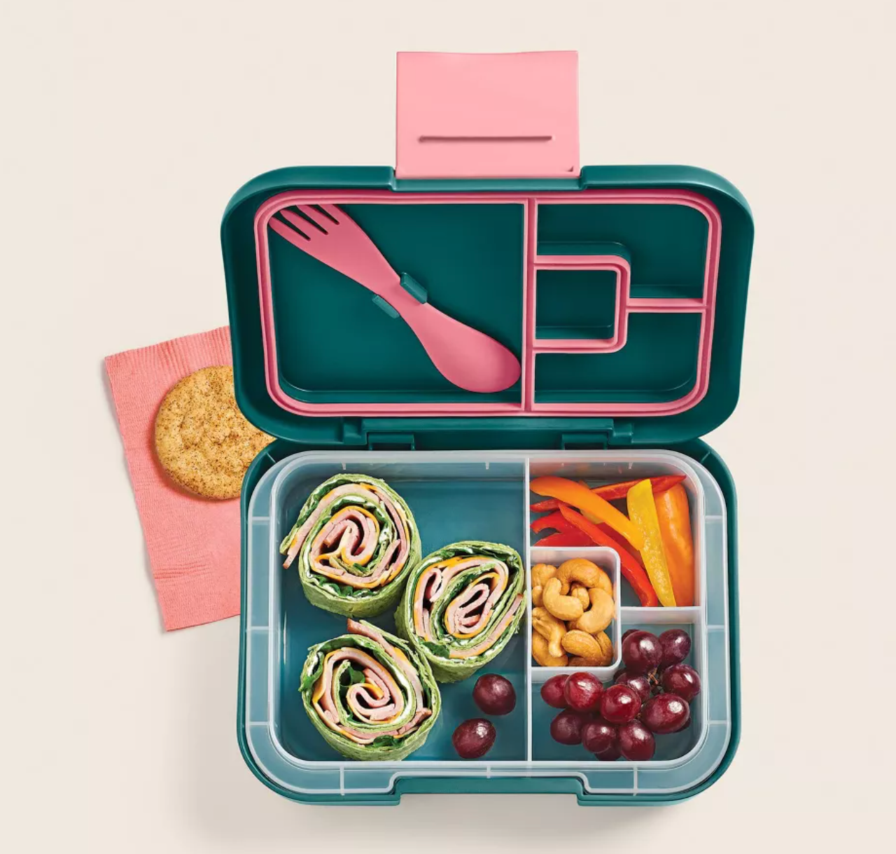 Deluxe Bento Box 4pc - Cat & Jack | Forest Green 🌸