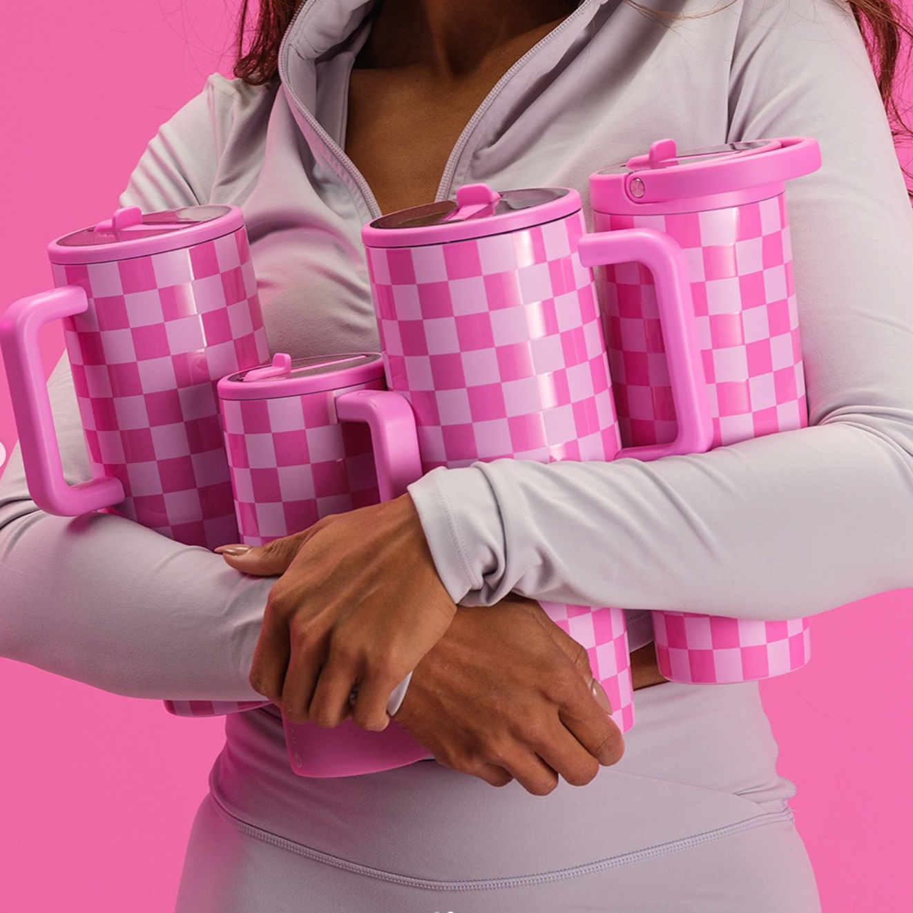 Bubblegum Checkers 💓|  Hydrojug Traveler 1.18 l | 40 oz