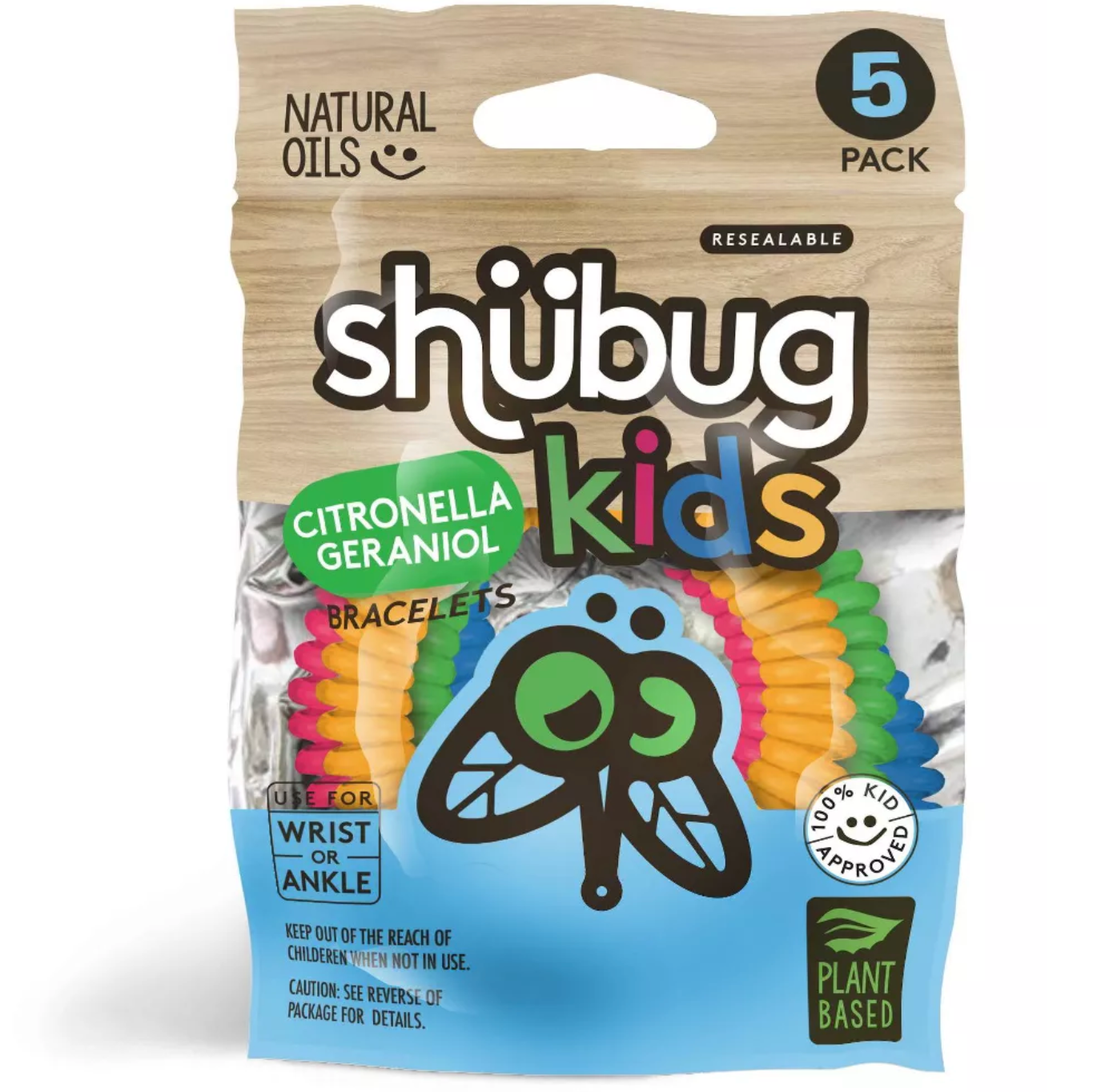 Pulsera repelente de insectos de citronela para niños | Shubug 🪰