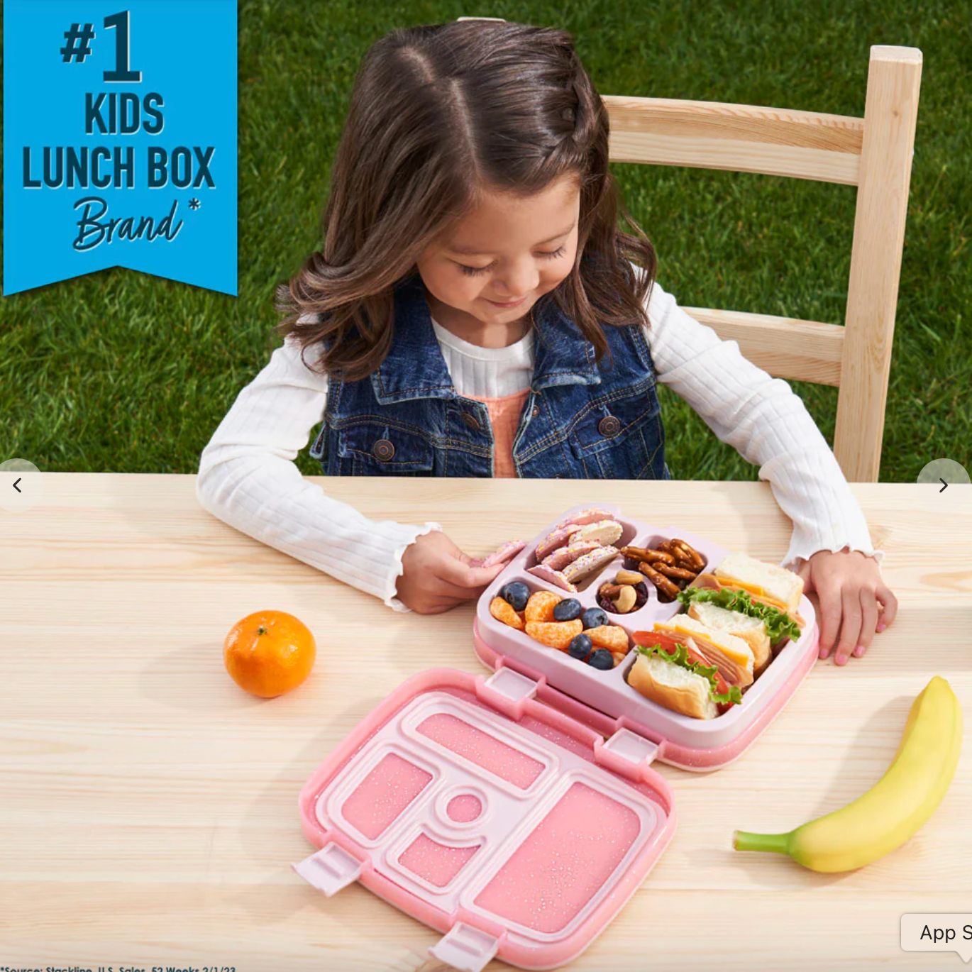 Petal Pink Glitter 💖 | Bentgo Kids Lunch Box