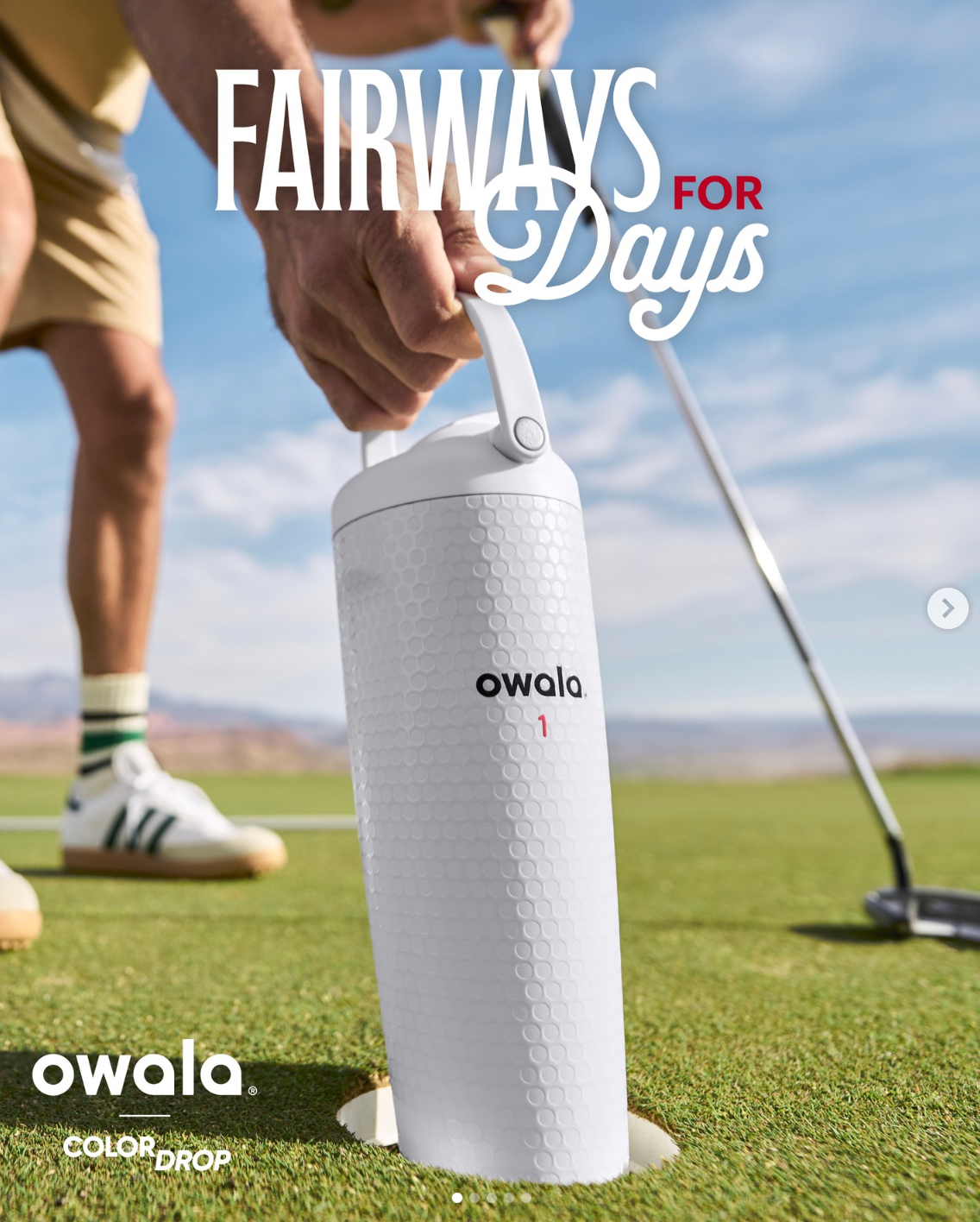 Fairways for Days ⛳️ | Owala Exclusive FreeSip Sway 887 ml | 30 oz