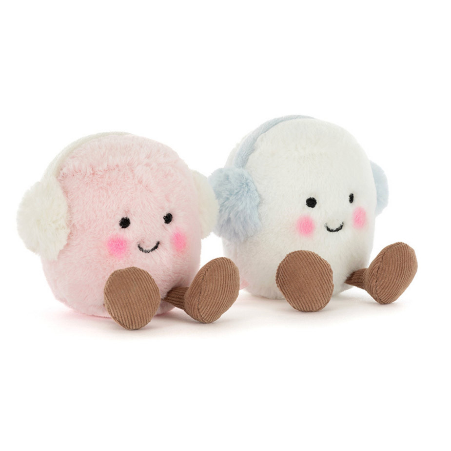 Jelly Cat | Peluche | Amuseables Toastie Pink And White Marshmallows 🤍💗