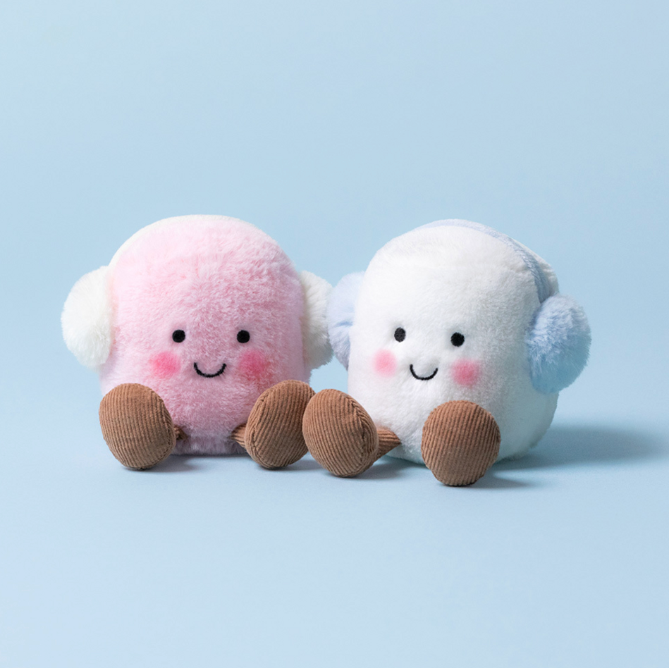 Jelly Cat | Peluche | Amuseables Toastie Pink And White Marshmallows 🤍💗