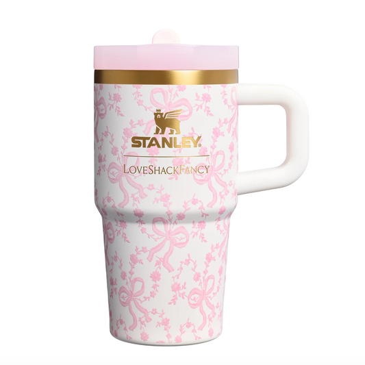 Coquette Bow Chantilly 🌸 | Stanley 1913 x LoveShackFancy Holiday Quencher ProTour Flip Straw Tumbler | 20 oz | 591 ml