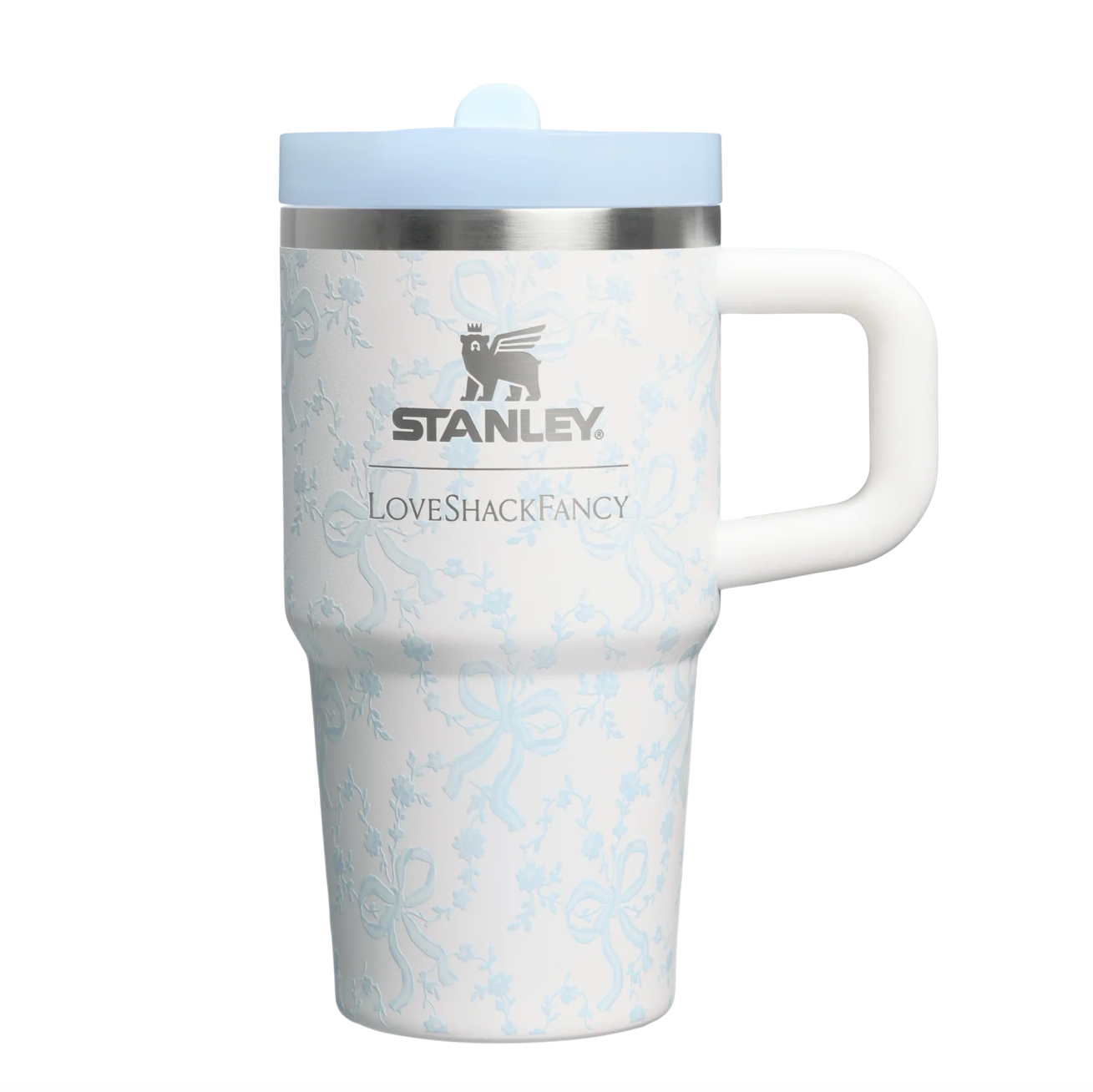 Coquette Bow Winter Ice ❄️ | Stanley 1913 x LoveShackFancy Holiday Quencher ProTour Flip Straw Tumbler | 20 oz | 591 ml