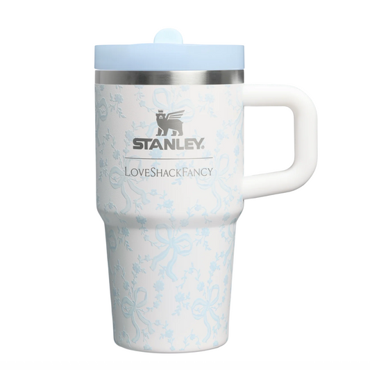 Coquette Bow Winter Ice ❄️ | Stanley 1913 x LoveShackFancy Holiday Quencher ProTour Flip Straw Tumbler | 20 oz | 591 ml
