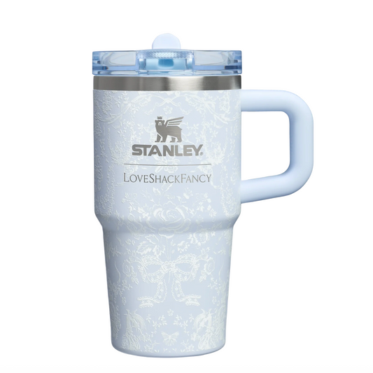 Toscana Toile Alpine Blue 🦋 | Stanley 1913 x LoveShackFancy Holiday Quencher ProTour Flip Straw Tumbler | 20 oz | 591 ml