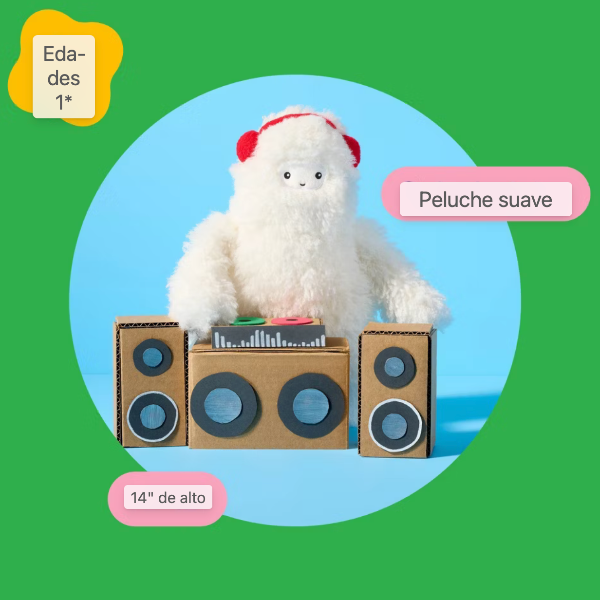 Gigglescape | Yeti Ear Muffs | Peluche de Yeti con orejas  ❄