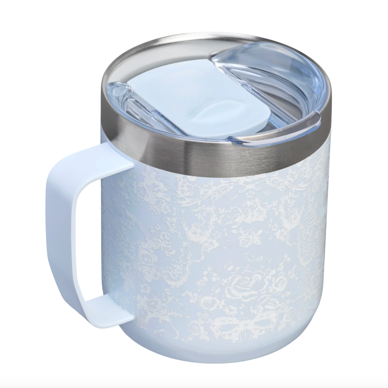 Toscana Toile Alpine Blue 🦋 | Stanley 1913 x LoveShackFancy Holiday Everyday Camp Mug | 12 Oz, 355 ml