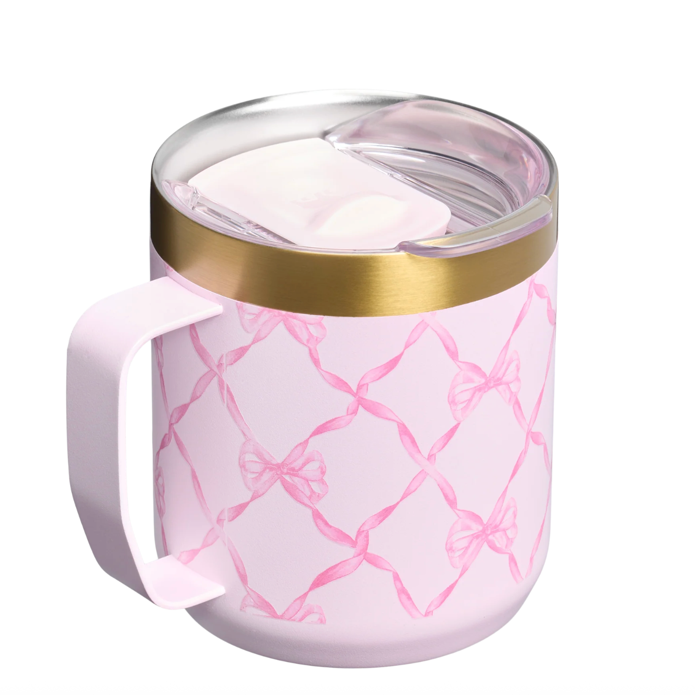Baby Bow Pink Peppermint 🎀 | Stanley 1913 x LoveShackFancy Holiday Everyday Camp Mug | 12 Oz, 355 ml