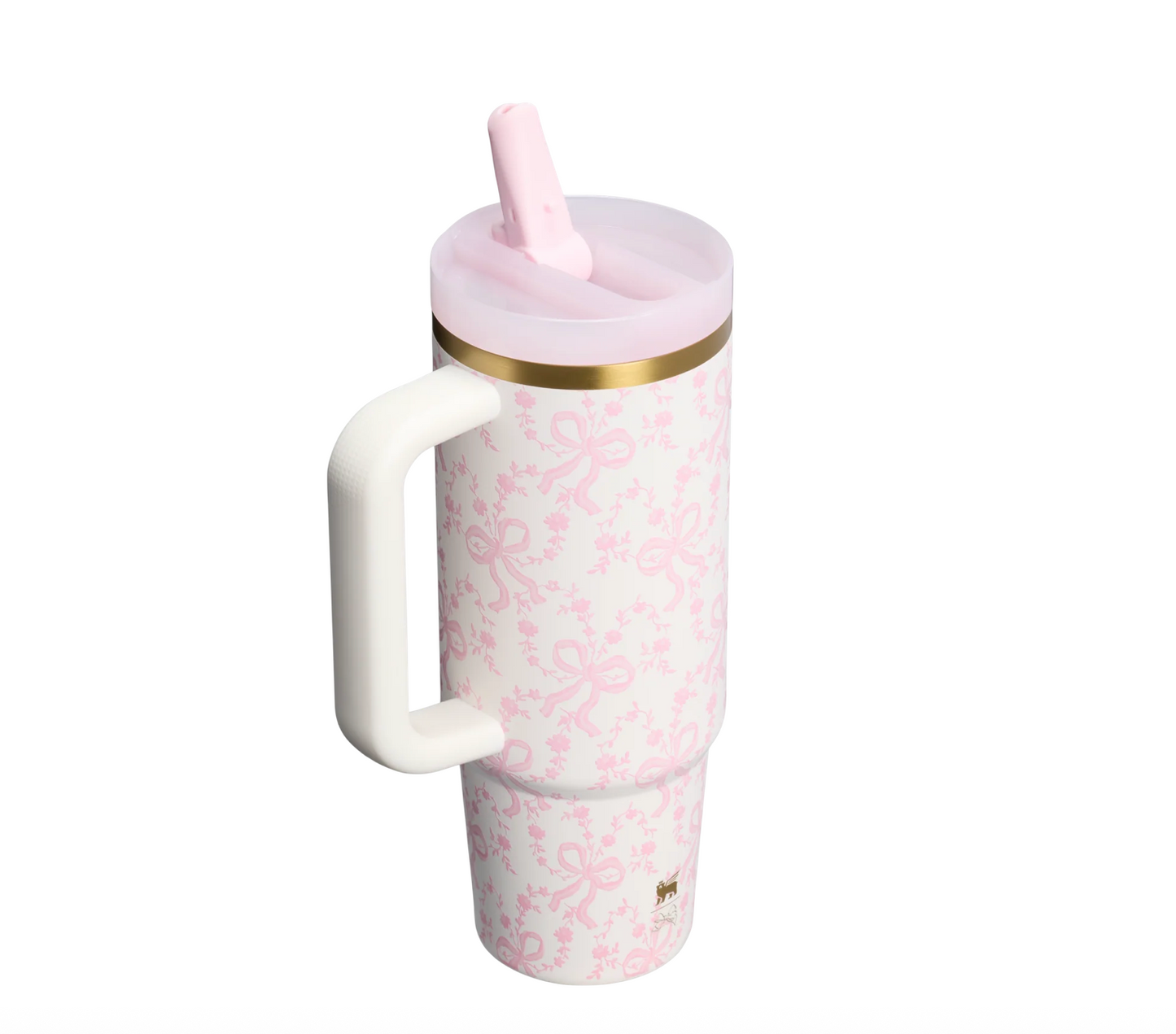 Coquette Bow Chantilly 🌸 | Stanley 1913 x LoveShackFancy Holiday Quencher ProTour Flip Straw Tumbler | 30 oz, 897 ml