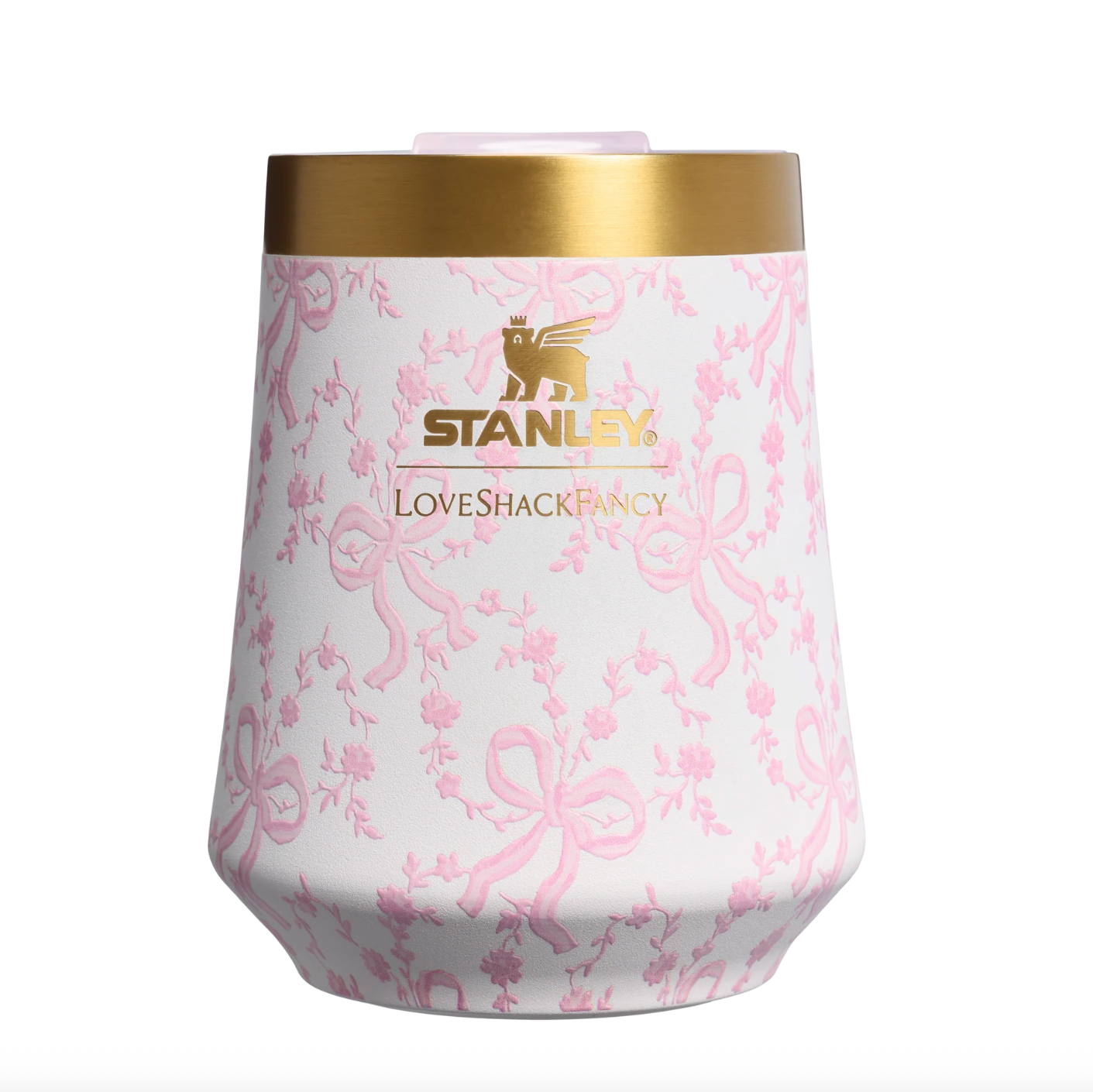 Coquette Bow Chantilly 🎀 | Stanley 1913 x LoveShackFancy Holiday The Reserve Wine Tumbler 11 oz