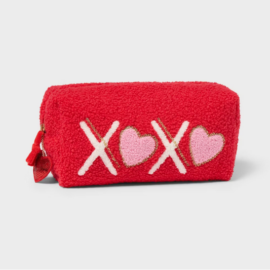 Cosmetiquera grande XOXO 💄, estuchera | Valentine's Day Large XOXO Pouch