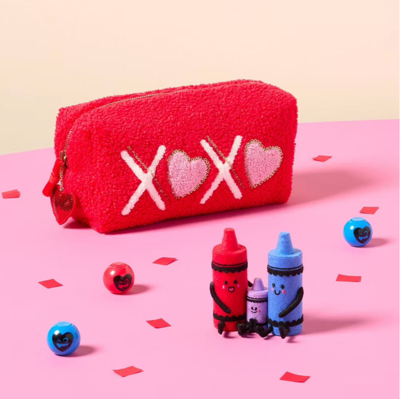 Cosmetiquera grande XOXO 💄, estuchera | Valentine's Day Large XOXO Pouch