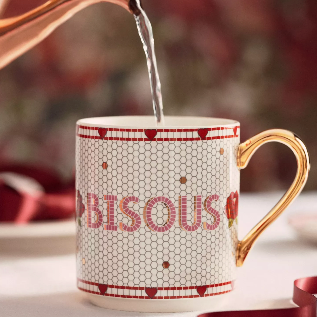Taza ANTHROPOLOGIE Bisous 💋