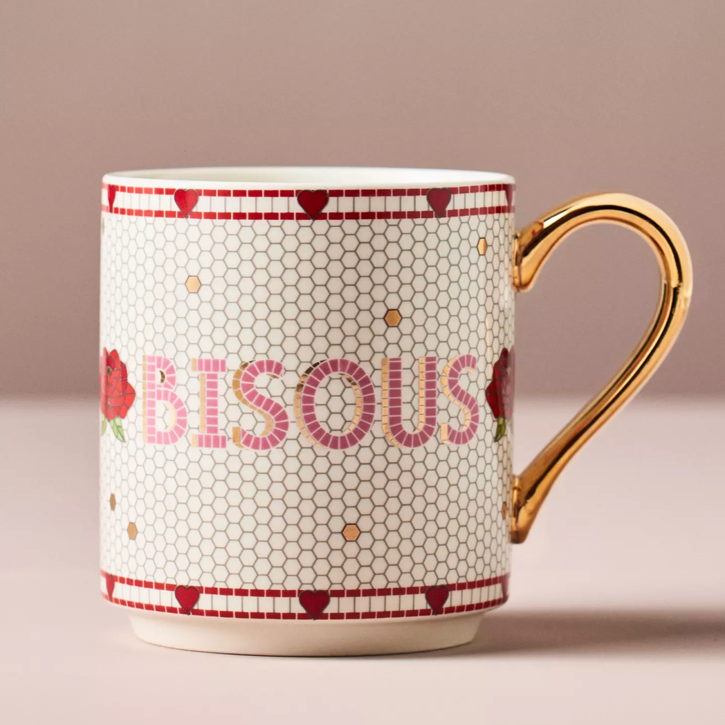 Taza ANTHROPOLOGIE Bisous 💋