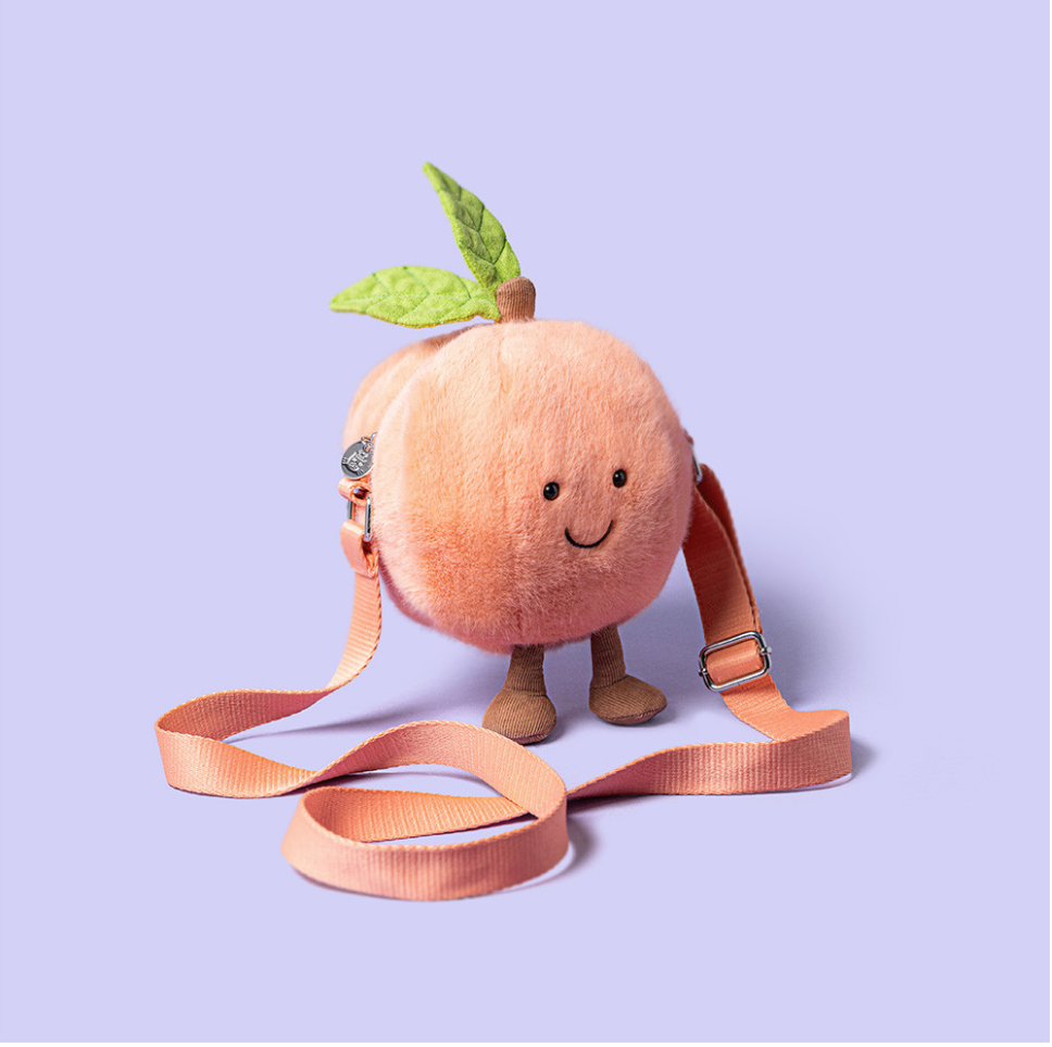 Jelly Cat | Peluche | Amuseables Peach Shoulder Bag 🍑