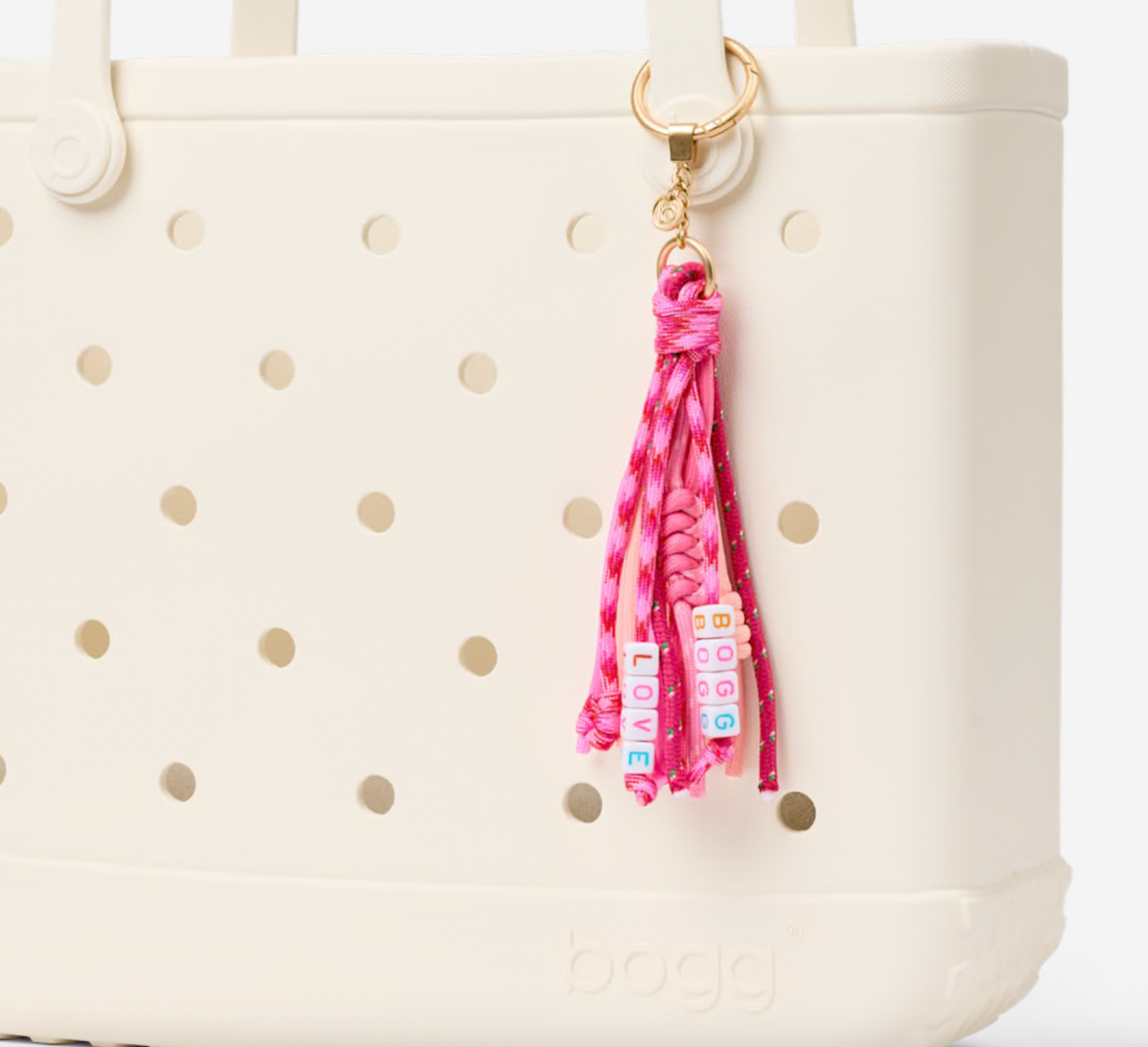 Bogg'd & Charmed | Llavero bogg bag rosa