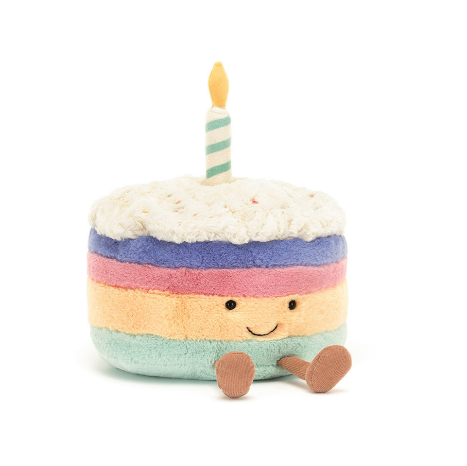 Jelly Cat | Peluche | Amuseables Rainbow Birthday Cake 🎂
